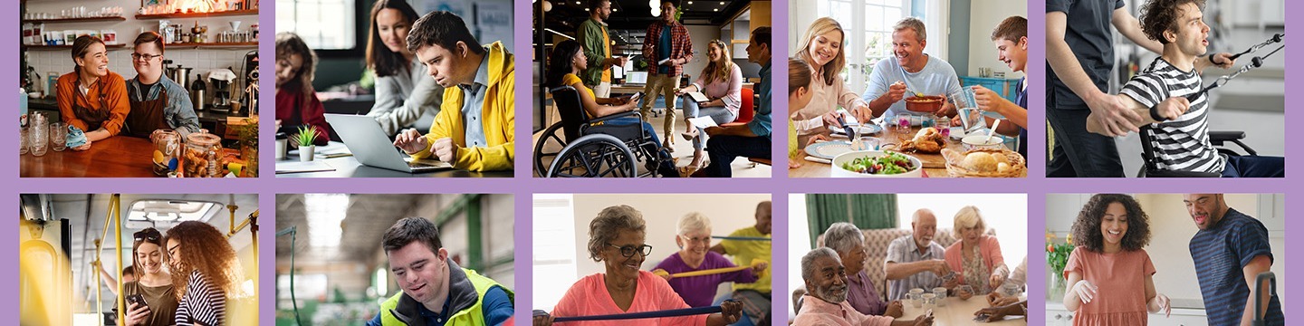 Image of people doing different activities